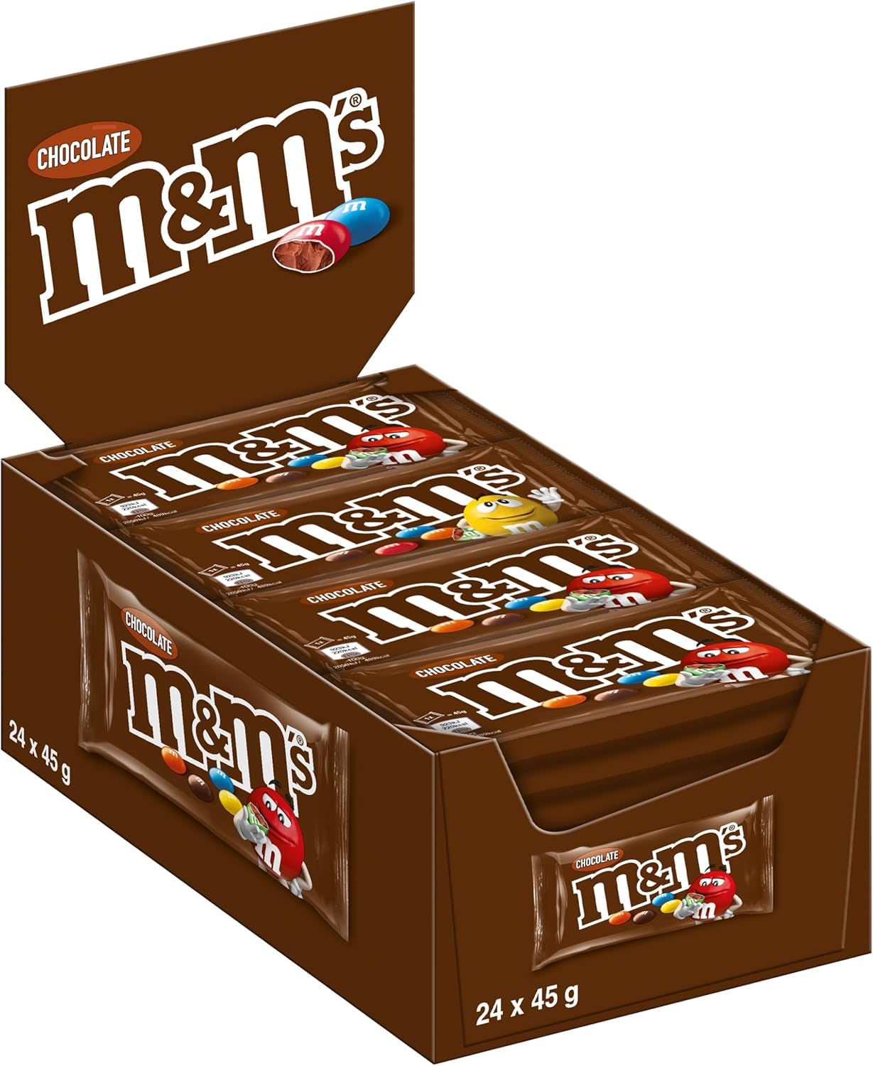 M&M's Chocolate 24 x 45g (case) - Out of Date